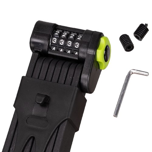 Folding bike lock with code TRIZAND 25733, black (3)