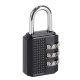 3-Digit Combination Luggage Lock for Suitcases, Black