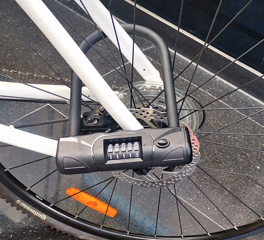 U-Type Bicycle Lock Clasp with 5-Digit Code (0)