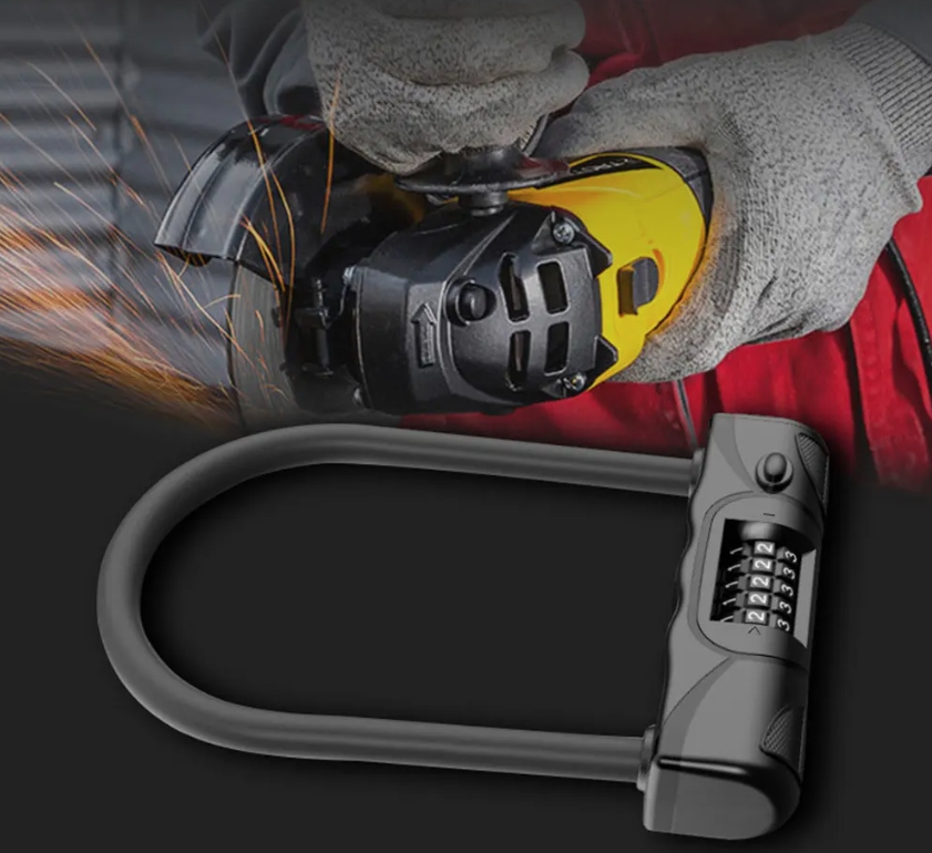 U-Type Bicycle Lock Clasp with 5-Digit Code (1)