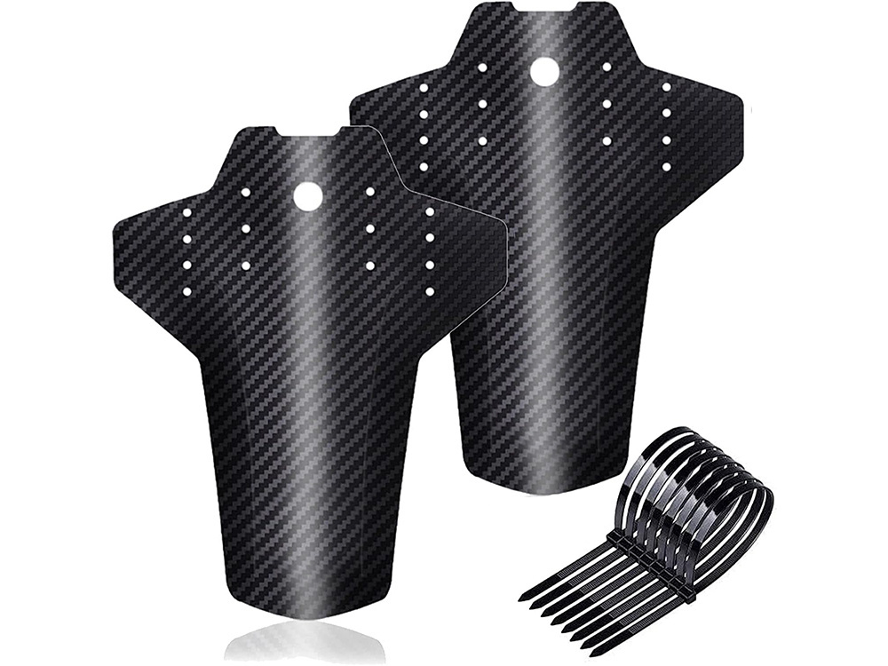 Universal MTB Bike Mudguard Set Front and Rear for 24–28 Inch Wheels, Black (1)