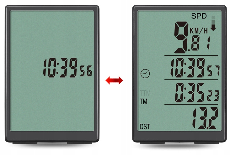 Wireless Bike Computer, Speedometer with Backlight LCD PRO (3)