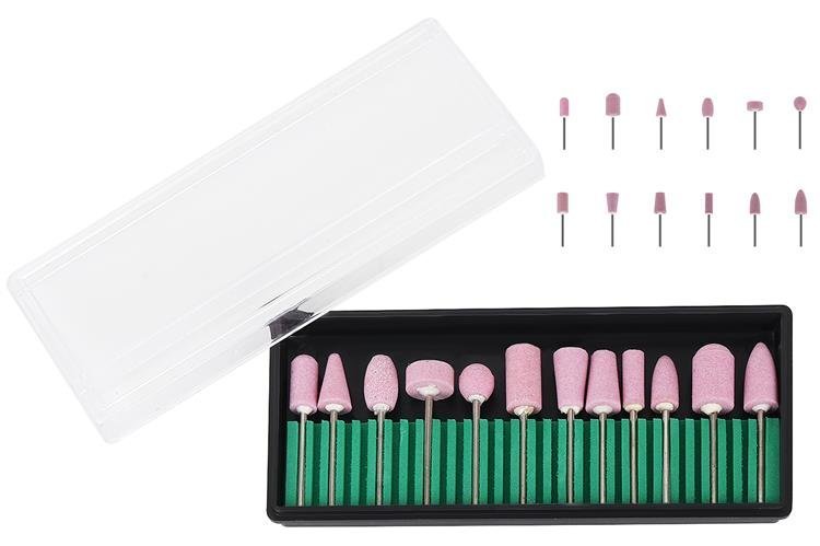 Set of 12 Stone Nail Drill Bits for Manicure, Pedicure & Podiatry (2)