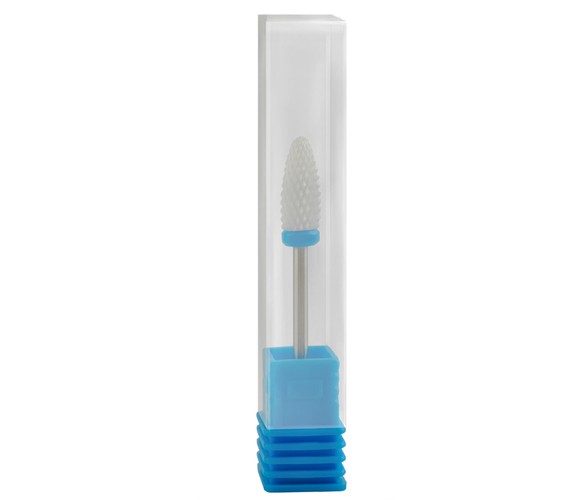 Ceramic Cone Bit F6447 Ø6.0 mm, White (Medium), for Nail Drill (2)