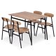 Dining Table Set for 4 OSLO Kitchen Table and Chairs by ModernHome
