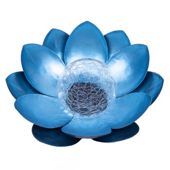 Solar Garden Light Forever Light SUNARI FLS-70 Lotus Flower, Blue