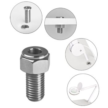 Stainless Steel Magnifying Lamp Desk Mount Tube Inox