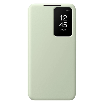 Samsung Galaxy S24+ Plus (SM-S926) Smart Clear View Cover with Display, Light Green (EF-ZS926CGEGWW)