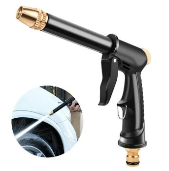 Universal Garden Hose Water Spray Gun, Black / Gold