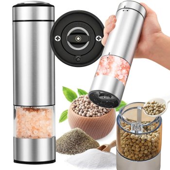 Electric Salt and Pepper Grinder with LED