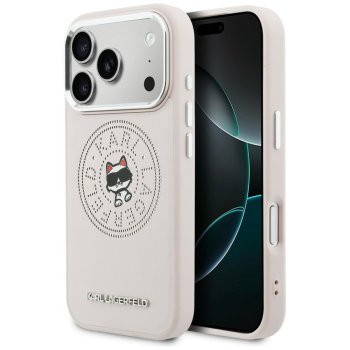 Karl Lagerfeld Point & Choupette Sketch MagSafe Phone Case Cover iPhone 17 Pro Max - Pink
