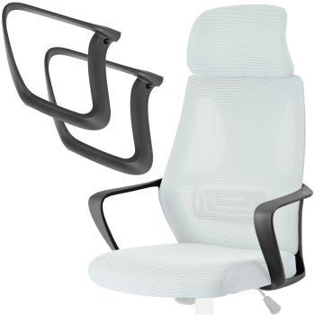 Sofotel Replacement Armrests for Praga Chair, Set of 2, Black