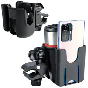 Universal Bike Cup Holder with Phone Mount