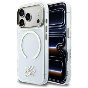Karl Lagerfeld IML KL Script Logo MagSafe Phone Case Cover iPhone 17 Pro - Clear