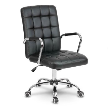 Sofotel Benton Ergonomic Leather Office Chair, Black
