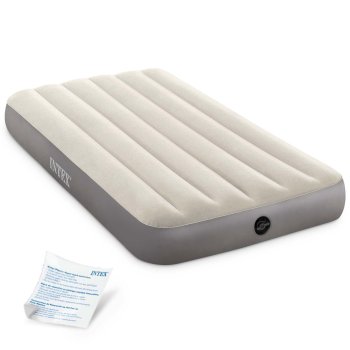 Intex 64101 Twin Air Mattress Inflatable Bed for Guests 191x99x25 cm