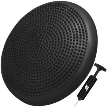 Balance Disc Stability Wobble Cussion Mat Pillow - Black, 34cm