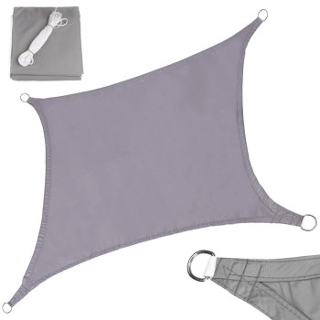 Garden Patio Waterproof Sun Shade Sail Awning Canopy 3x2m, Gray