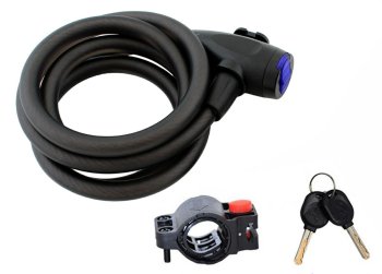 Heavy-duty bike chain lock 150 cm, black