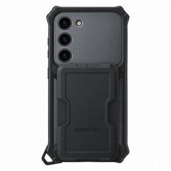 Original Samsung Galaxy S23 (SM-S911) Rugged Gadget Cover Case, Titan (EF-RS911CBEGWW)