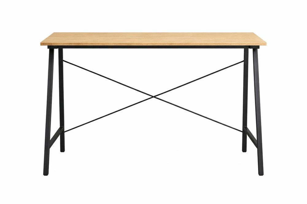 Folding Desk Small Computer Table for Home Office, Modern Oak (1)