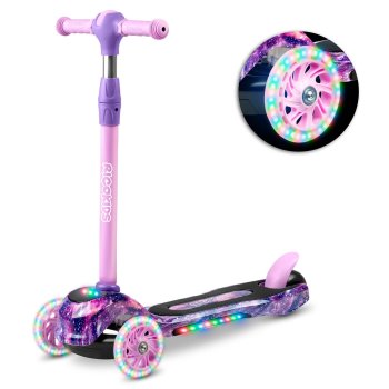 Ricokids Piko Pink-Purple 3-Wheel Scooter - Fun & Safe Ride for Kids