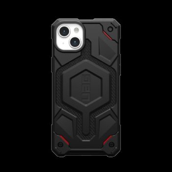 Apple iPhone 15 Plus 6.7'' UAG Monarch Hard Case Cover, Black Kevlar