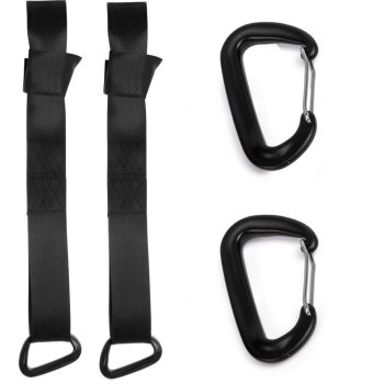 Tree Swing Hanging Straps Kit Neo-Sport 2 Pack 150 cm, Black