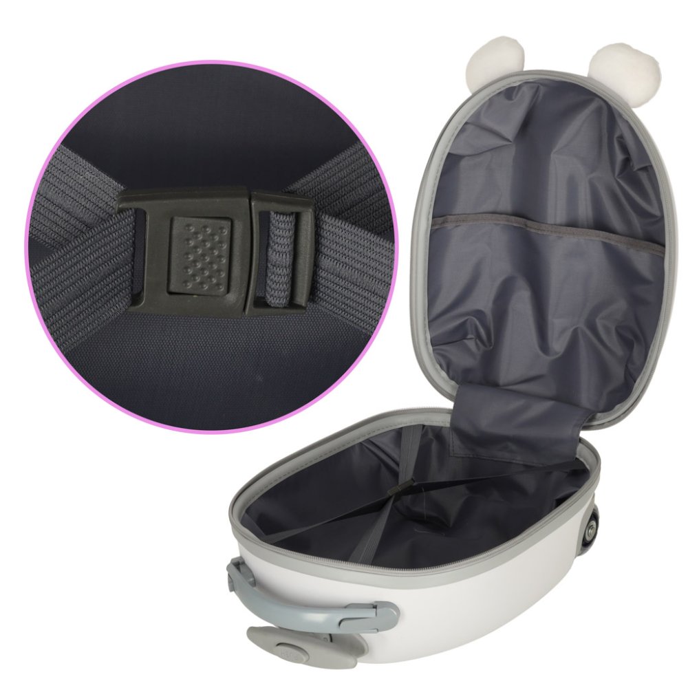 Kids Travel Luggage Carry Bag Ride On Suitcase Trolley, Mouse (4)