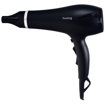 Huslog Ionic Hair Dryer BE-570234, 2000W with Diffuser for Fast, Frizz-Free Drying, black