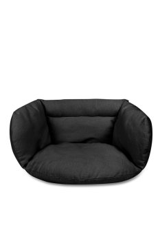 Pillow Cushion Pad for Hanging Hammock Chair Braided Ropes Swing "Stork's Nest", Black