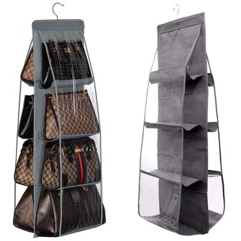 Hanging Handbag Organizer for Closet with 8 Pockets