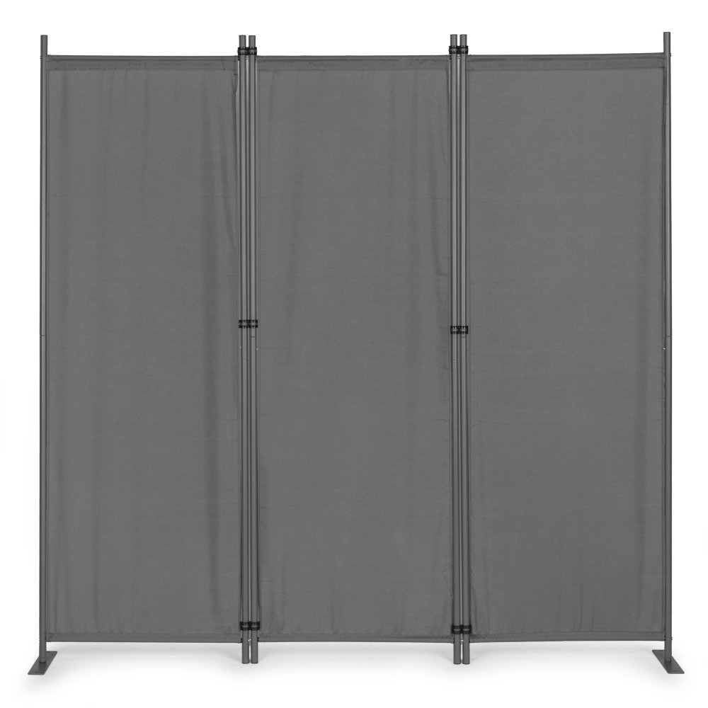 Outdoor Privacy Screen MultiGarden Folding 3-Panel 167x164 cm, Gray (0)