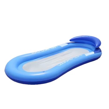 Inflatable Pool Float with Mesh Bottom, Blue
