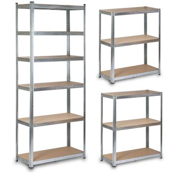 Humberg HR-814 Heavy Duty Metal Shelving Unit, 222 x 90 x 40 cm