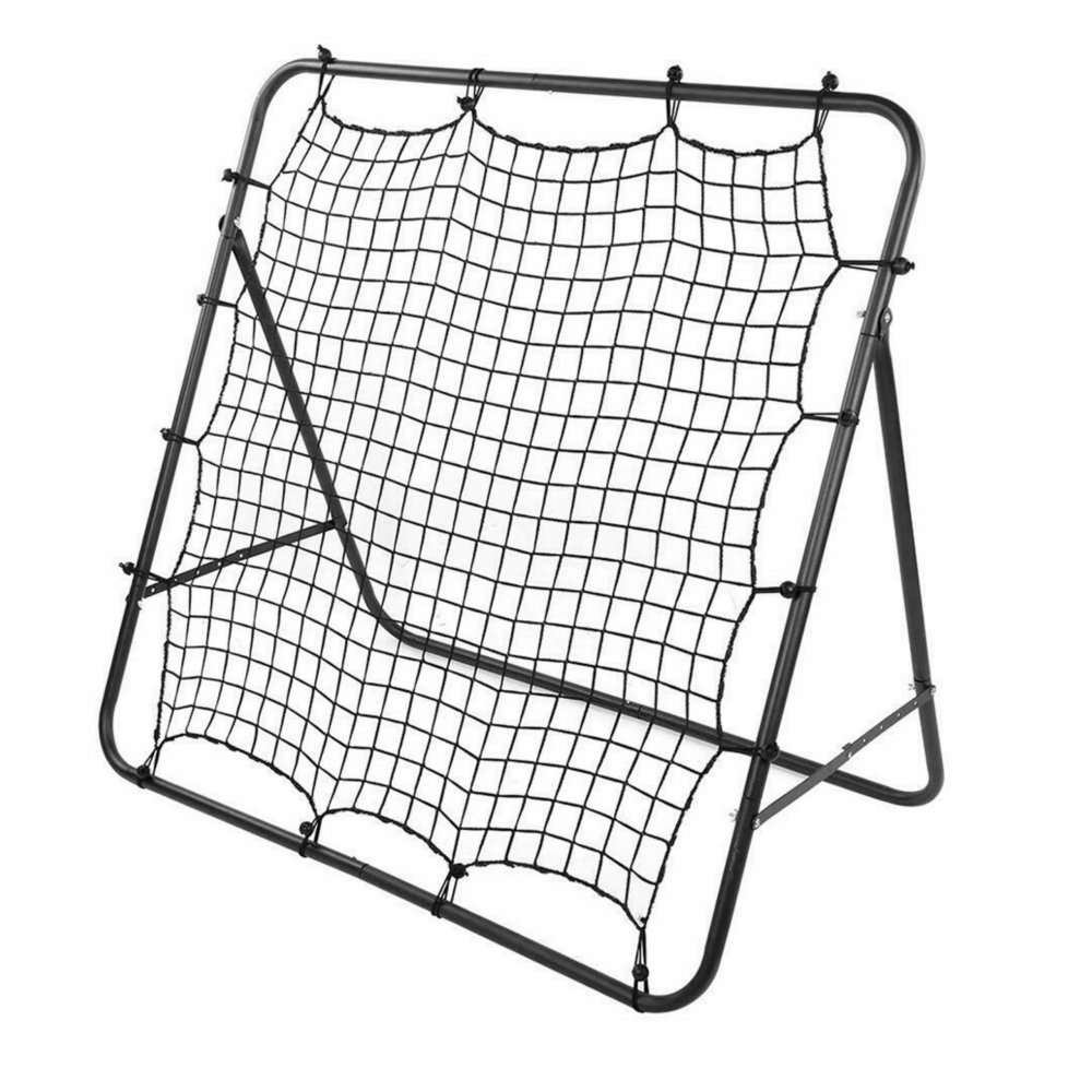 Soccer Rebounder Training Net 120x120 cm for Passing Practice, black/red (0)