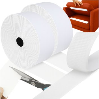 Self-Adhesive Hook and Loop Tape Ruhhy 25807, 5 m x 5 cm, White