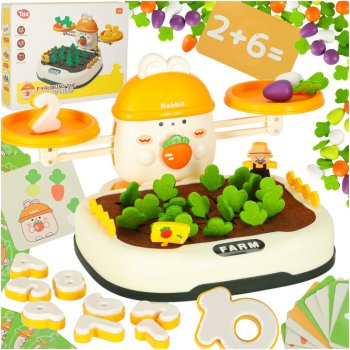 Carrot Harvest Educational Dexterity Game with Balancing Scale for Kids