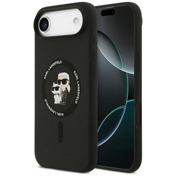 Karl Lagerfeld Silicone Karl&Choupette Ring MagSafe Phone Case Cover iPhone 17 Air - Black
