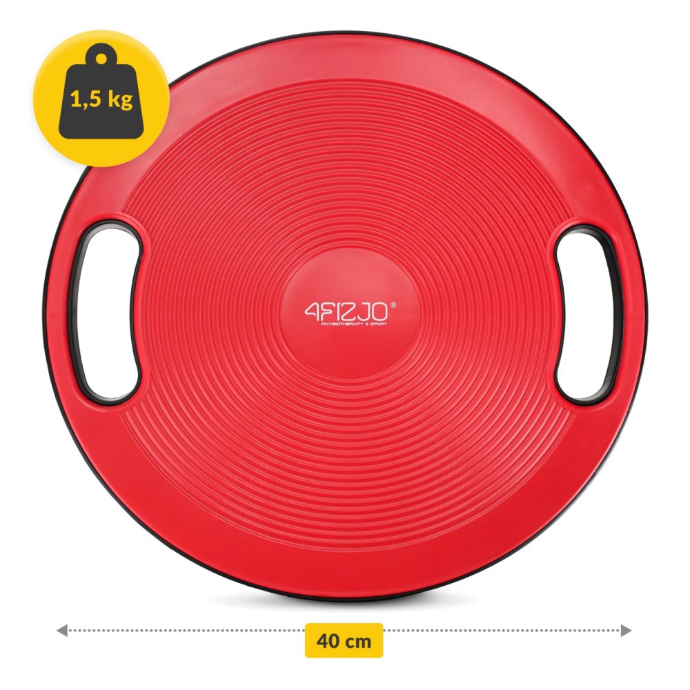 4FIZJO Balance Disc Wobble Board for Core Training, Red (0)