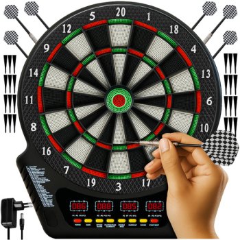 Trizand 26307 Electronic Dartboard Set with 6 Soft Tip Darts for 1-16 Players