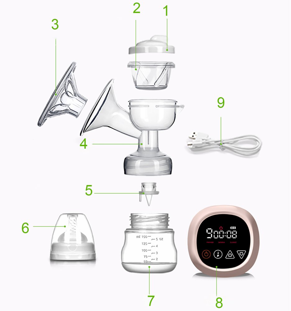 NICEkids DQ-S033 Electric Breast Pump, Lactator, 2 pcs. (5)