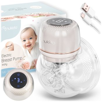 Electric Breast Pump, Lactator, Ivory (Nukido NK-963)