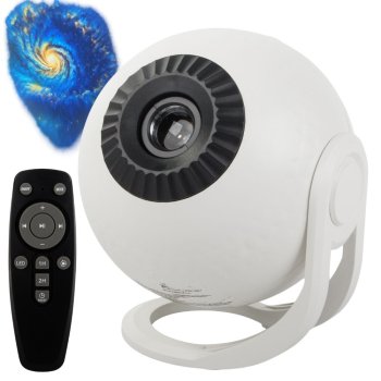 Galaxy Projector 4K Star Projector Night Light with LED Nebula Sky Effect, White