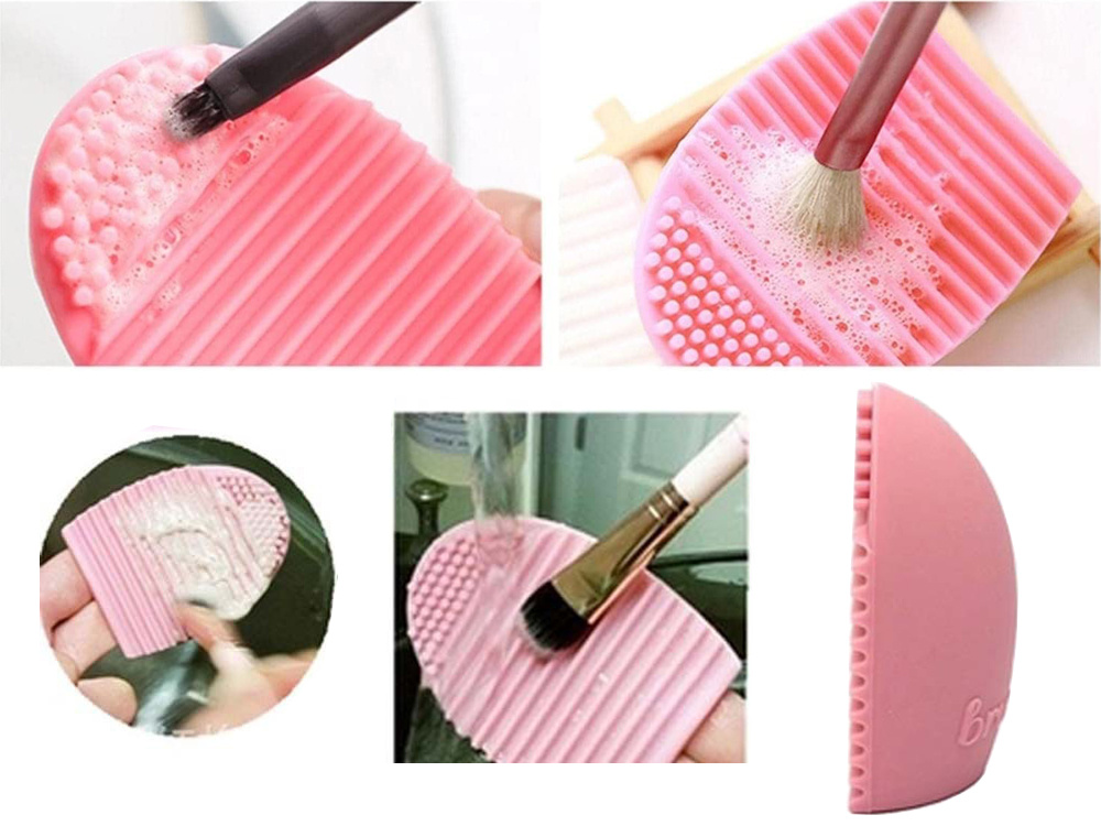 BrushEgg Silicone Brush Cleaner for Makeup Brushes and Sponges, 7x5x3cm, Different Colors (1)