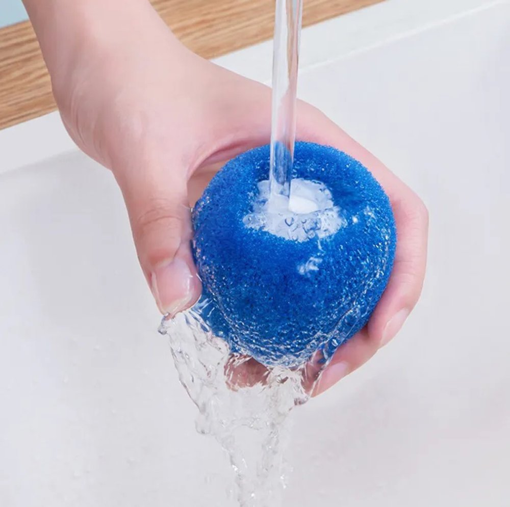 Anti-lint Washing Sponge – Blue (0)