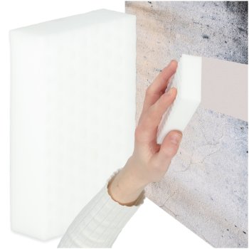 Magic Melamine Sponge for Removing Tough Stains, White