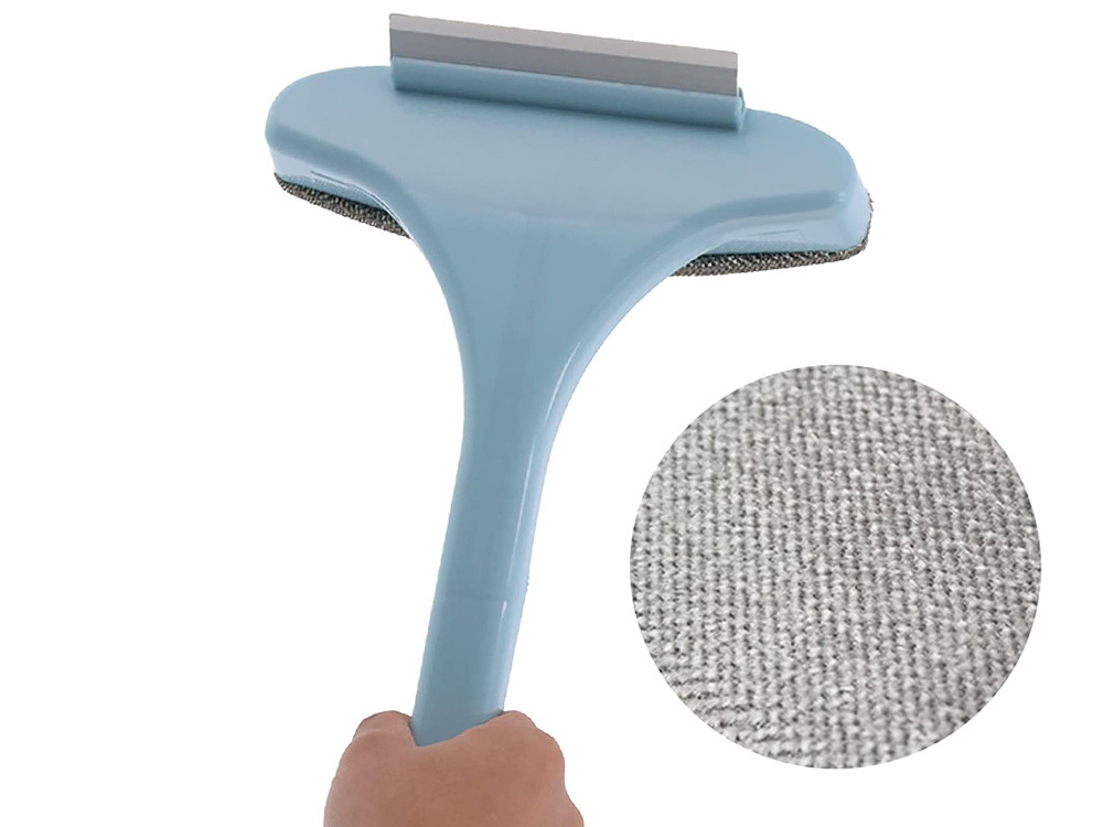 Universal window cleaning brush with squeegee 2-in-1, green (3)
