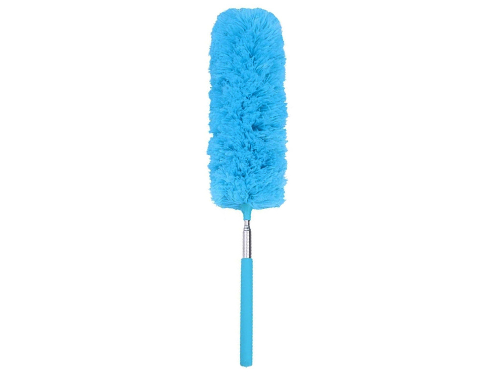 Telescopic microfiber dust brush, 35–83 cm, blue (1)