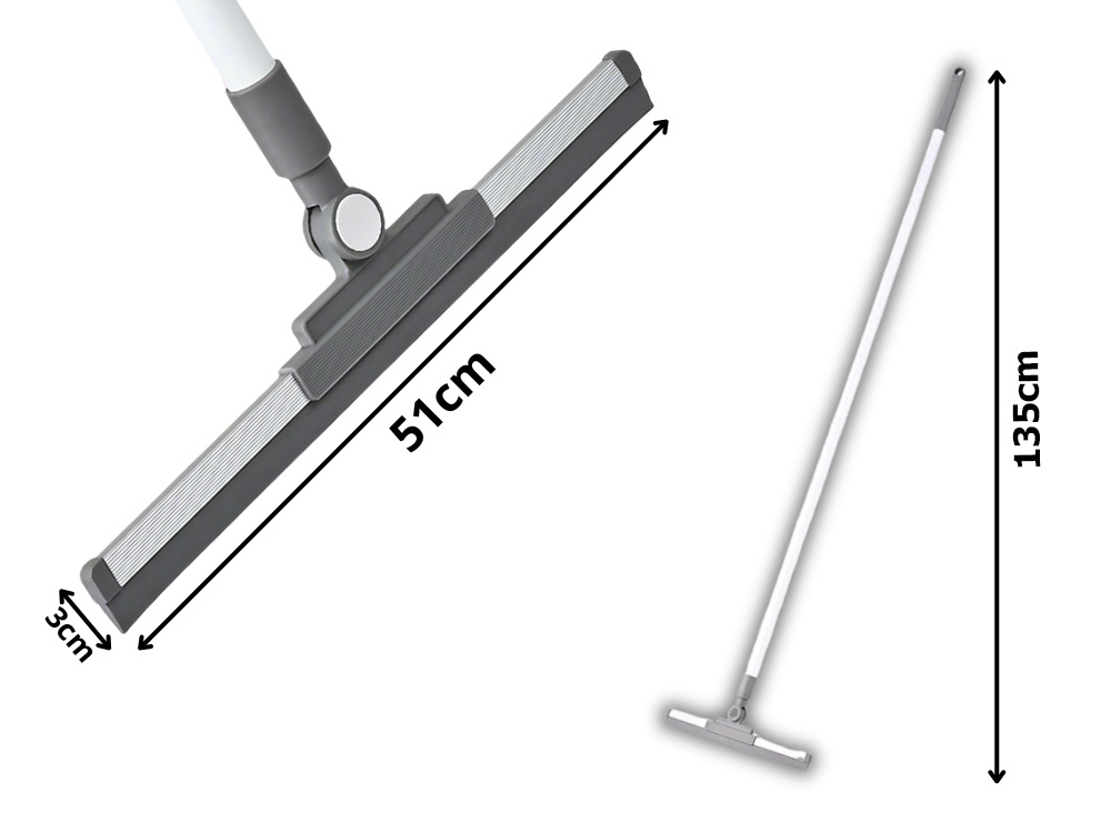 Floor and Window Squeegee Water Sweeper 135cm, Grey (0)